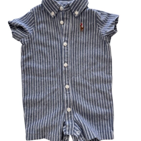 Ralph Lauren blue romper 0-3M - Picture 1 of 5